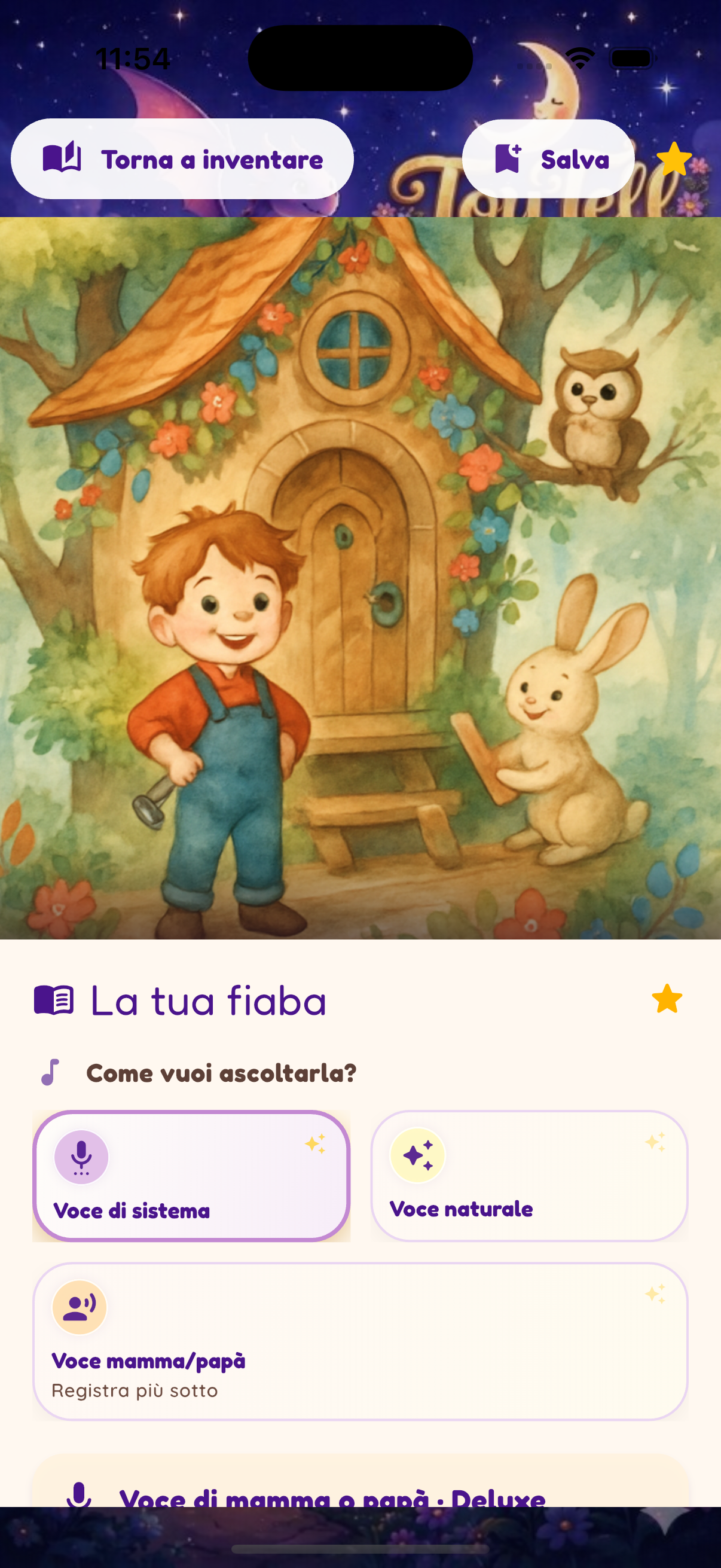 Anteprima ToyTell — fiabe per bambini
