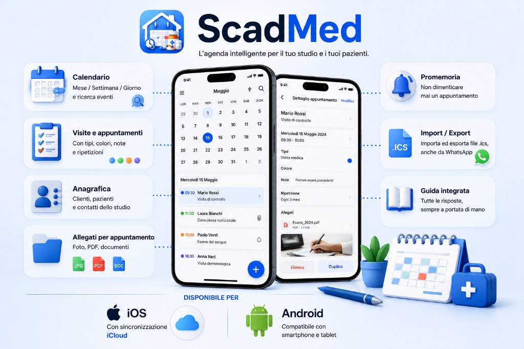 ScadMed — armadietto medicinali, scadenze e promemoria su iPhone